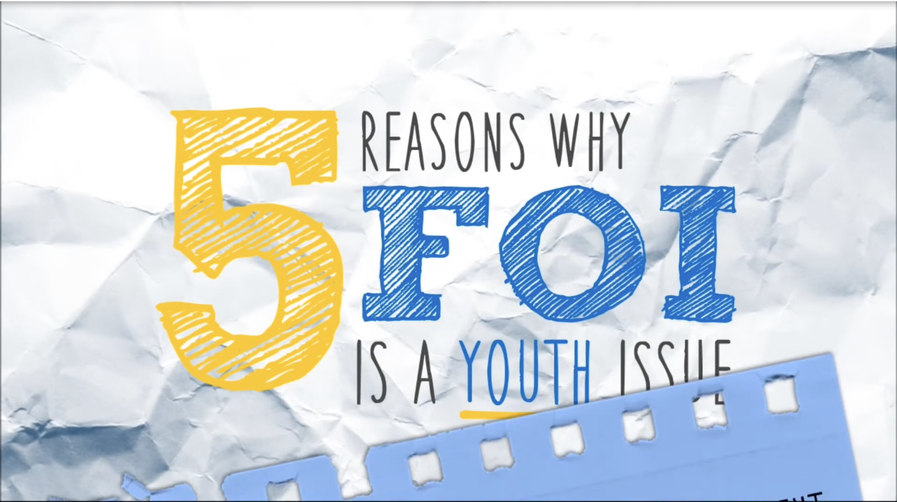 FOI is a youth Issue