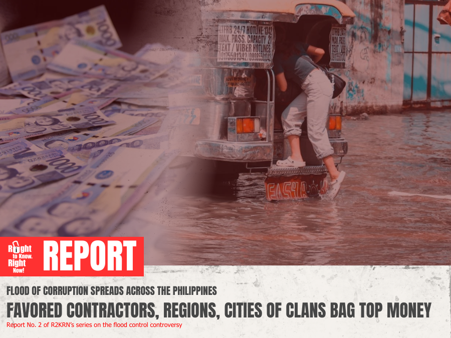 Flood of Corruption Spreads Across the Philippines Favored contractors, regions, cities of clans bag top money